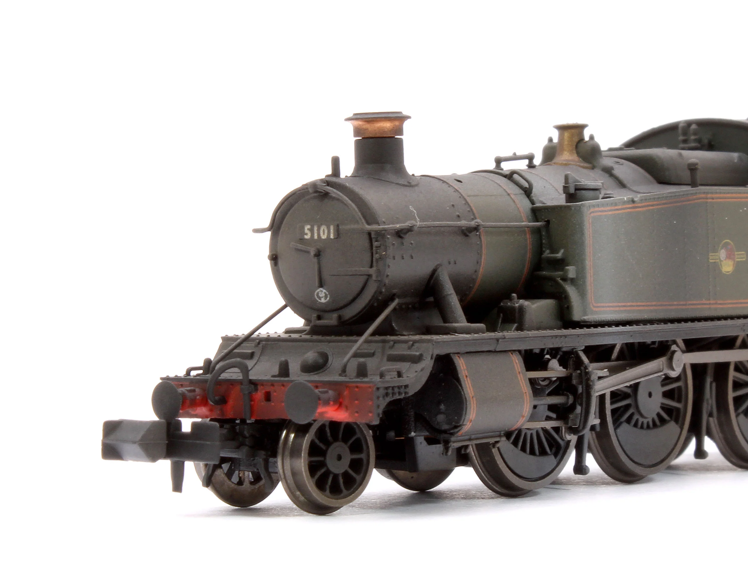 S2103-07W Custom Weathered Class 5101 Large Prairie British Railways BR Lined Green (Late Crest) 2-6-2 Tank Locomotive No.5101 - Image 7