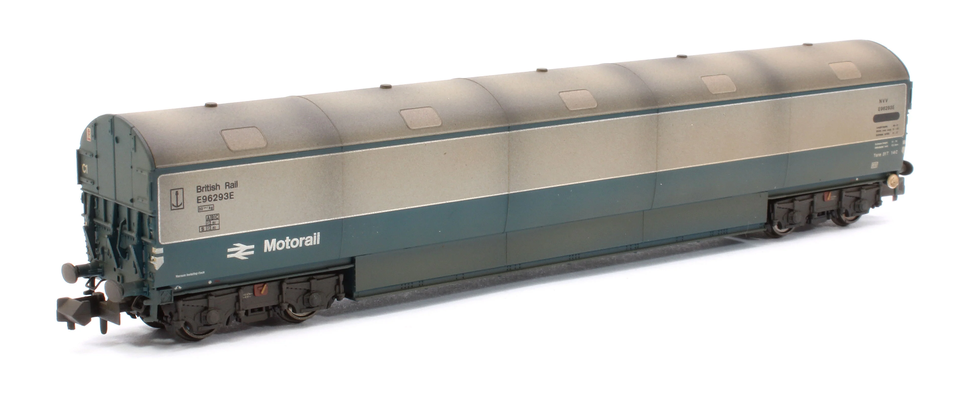 S2303-06 Custom Weathered Newton Chambers Car Transporter BR Motorail BR Blue/Grey NVV E96288/289/293E - Pack 3 - Image 2