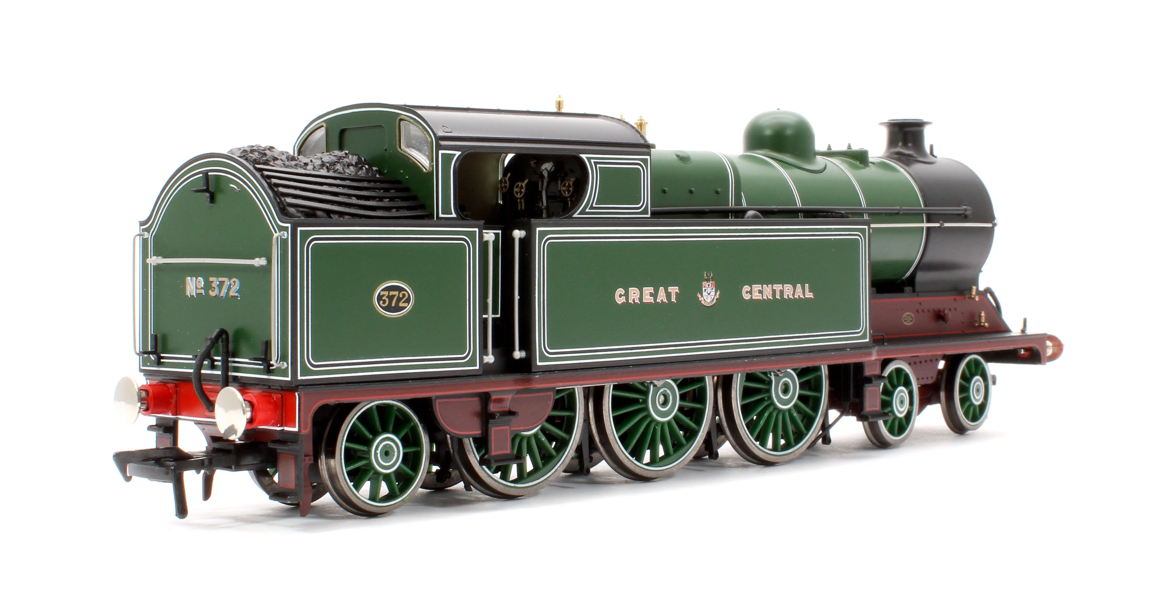 S4101-01A Robinson A5 (GCR Class 9N) 4-6-2 GCR Great Central Green No.372 Steam Tank Locomotive - Image 3