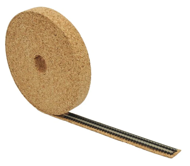 SPD-0113 O Gauge - Model Railway Cork Track Underlay 10 Meters Long x 65mm - 3mm Thick