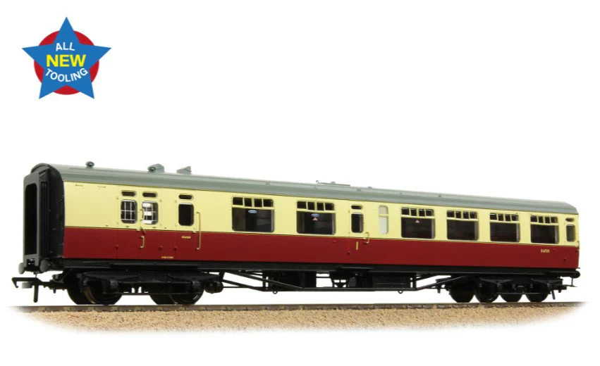 34-763 SR Bulleid Brake Composite Corridor 10" Vents BR Crimson & Cream No.S6735