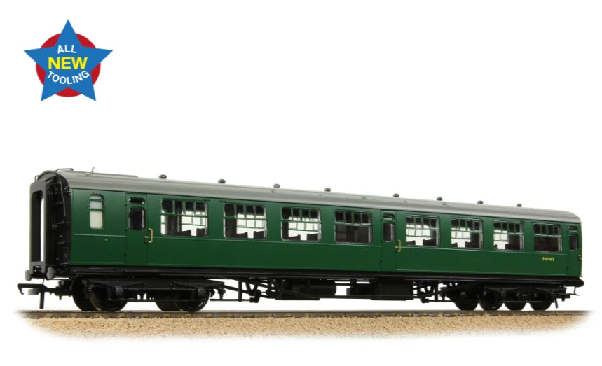 34-826A SR Bulleid Second Open 15" Vents BR (SR) Green No.S1496S