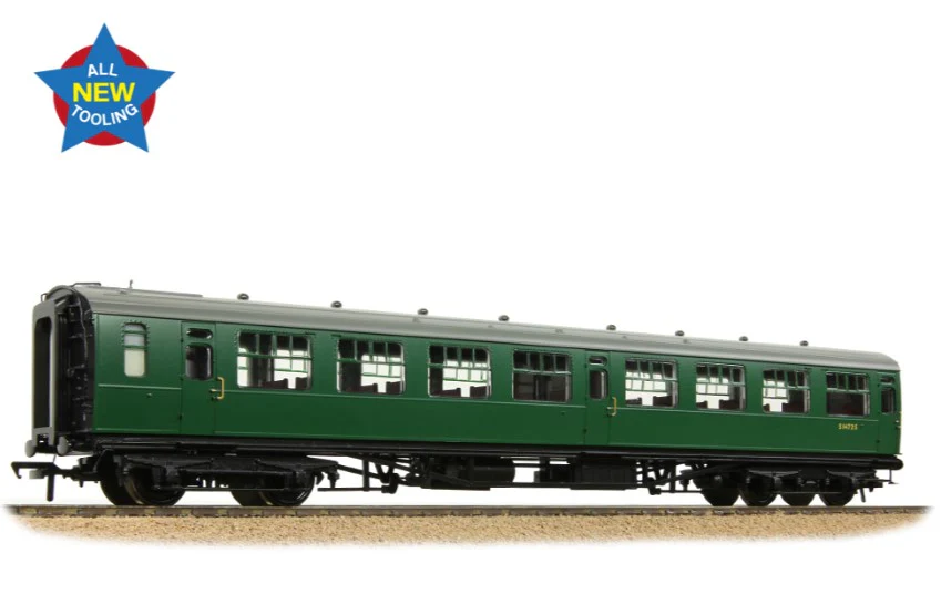 34-826 SR Bulleid Second Open 15" Vents BR (SR) Green No.S1472S