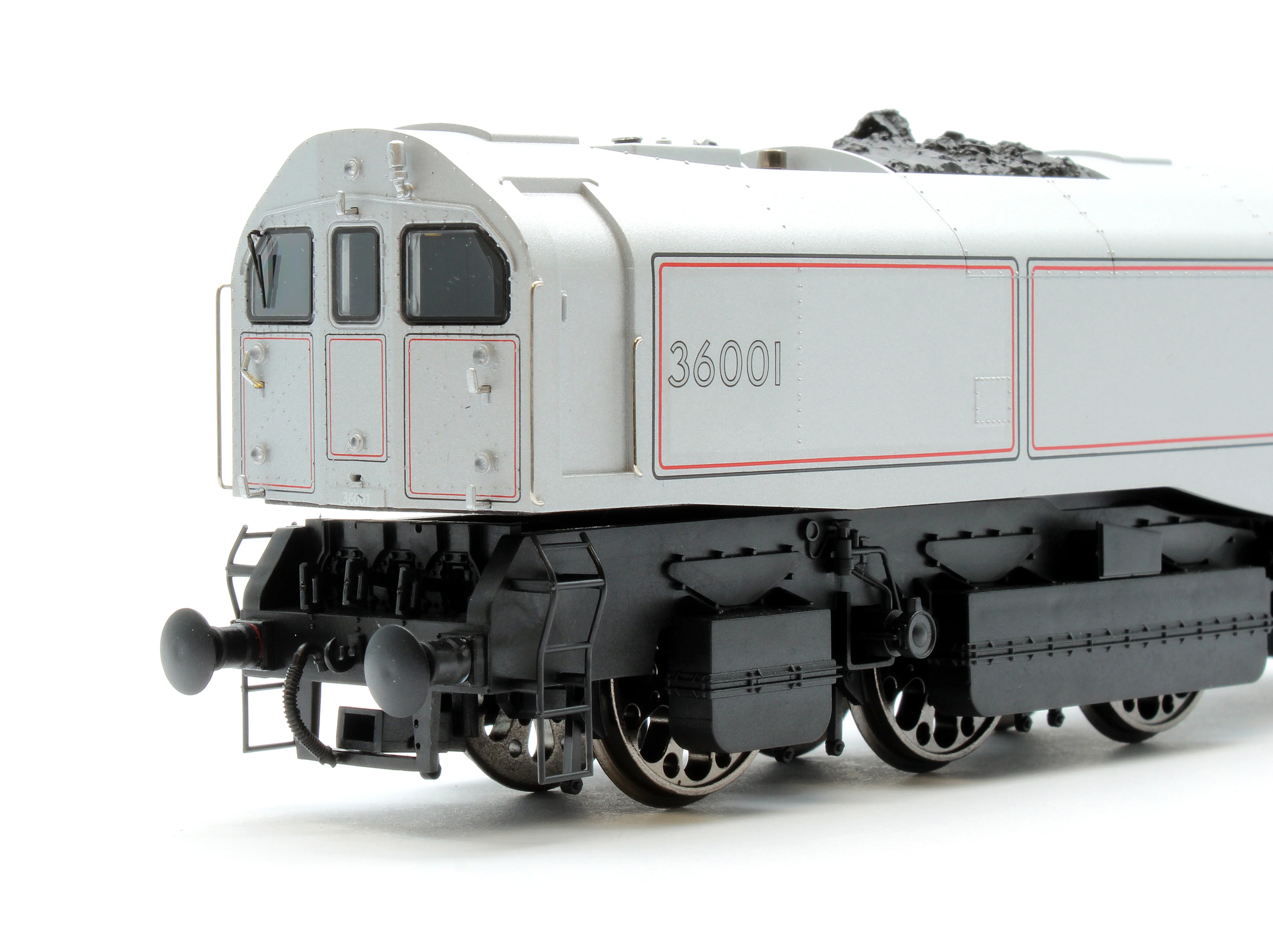 LEAD-OO-S-P-G SR Bulleid "The Leader" Prototype Grey (No Crest) 0-6-6-0 Articulated Steam Locomotive - DCC Sound - Image 8