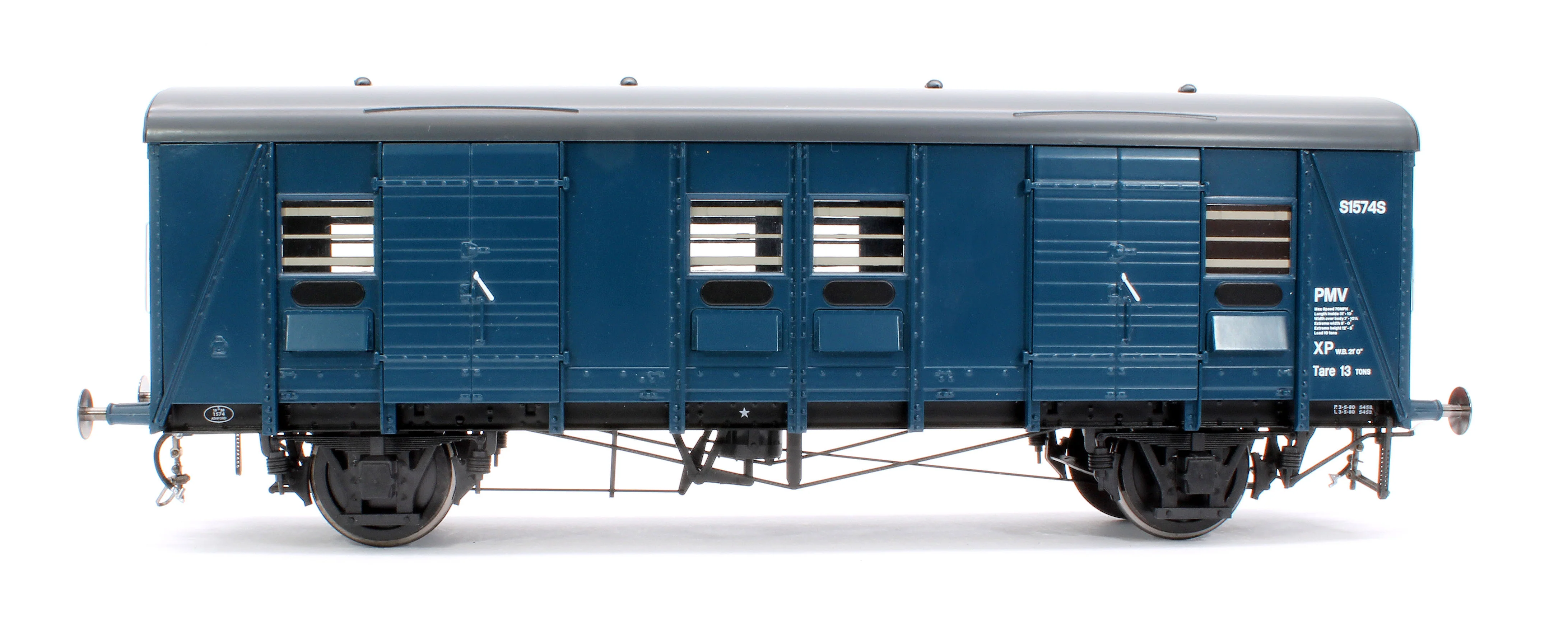 9153 SR Parcels & Miscellaneous Van (PMV) S1574 BR Blue (plywood body) - Image 2