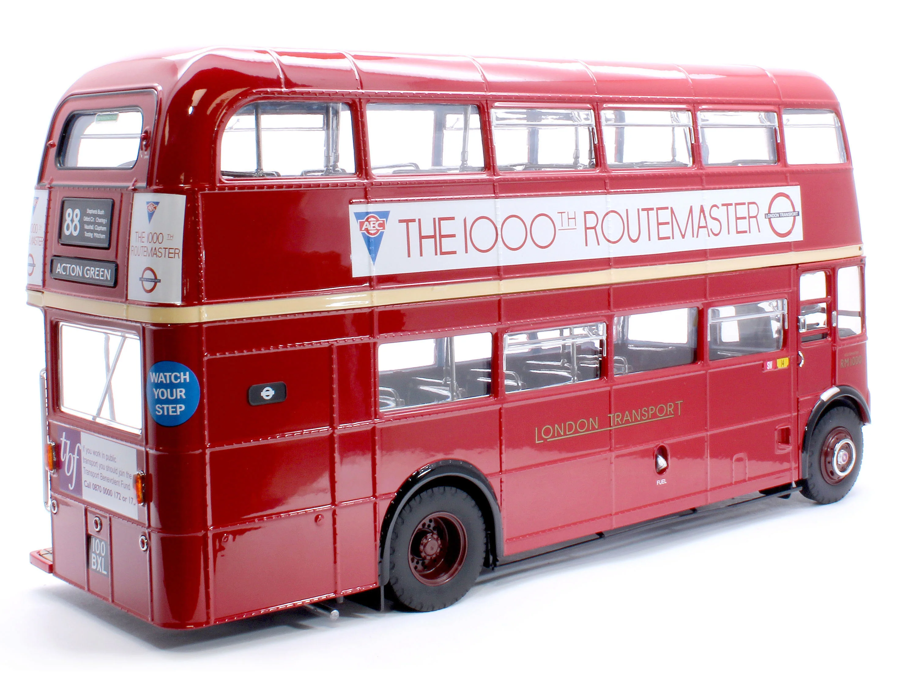 H2943 Routemaster Bus RM1000 100 BXL Red (Limited Edition 1000pcs) - Image 5
