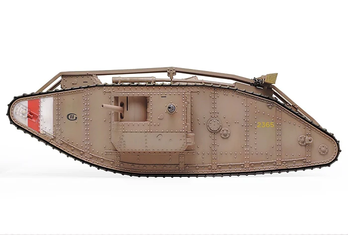 30057 1/35 Scale Motorized Tank Series No.57 WWI British Tank Mk.IV Male (w/Single Motor) Kit - Image 3