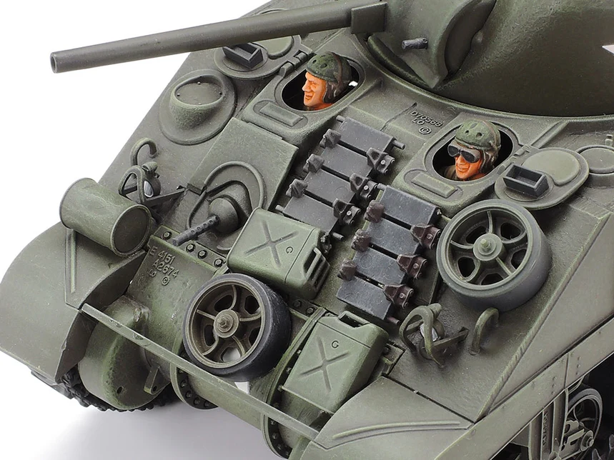 35190 1/35 Military Miniature Series No.190 U.S. Medium Tank M4 Sherman (Early Production) Kit - Image 3