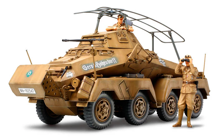 35210 1/35 Military Miniatures No.297 German 8-Wheeled Heavy Armored Car Sd.Kfz.232 "Africa-Corps" Kit