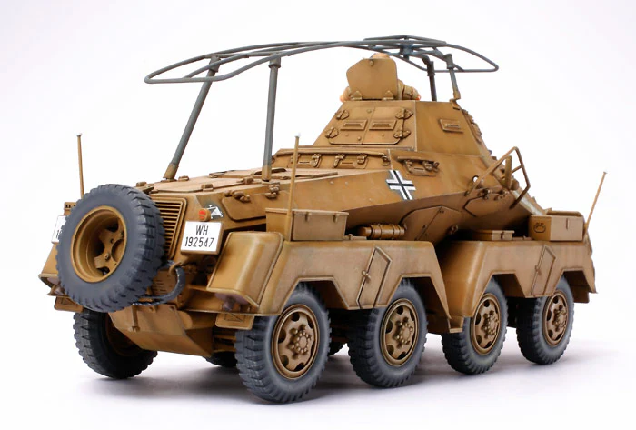 35210 1/35 Military Miniatures No.297 German 8-Wheeled Heavy Armored Car Sd.Kfz.232 "Africa-Corps" Kit - Image 2