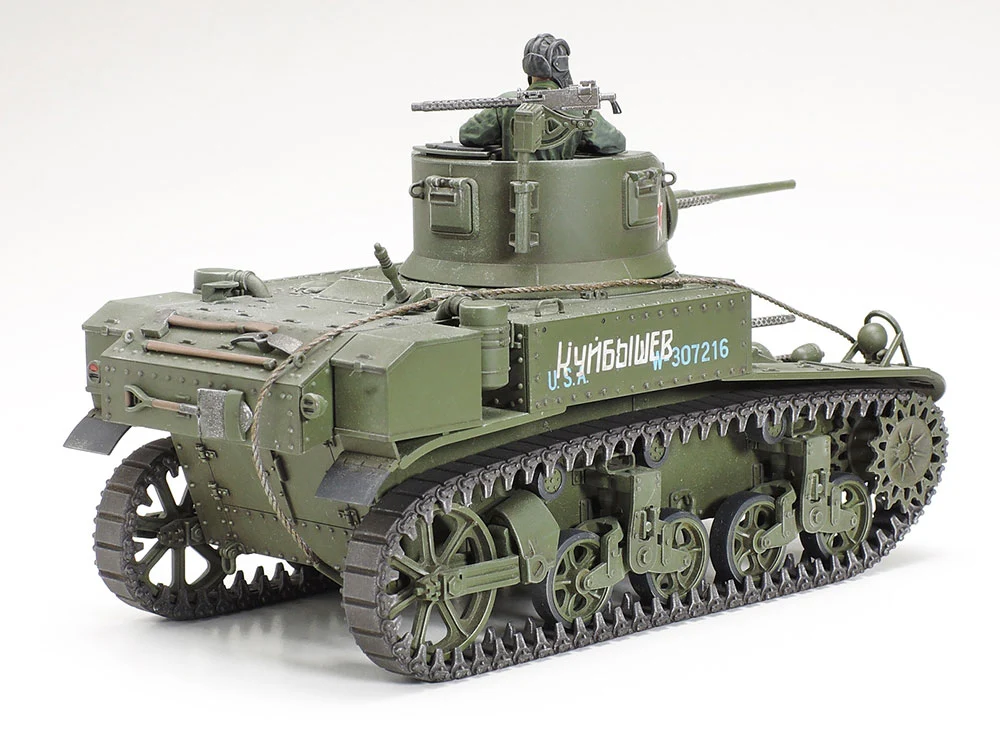 35360 1/35 Military Miniature Series No.360 U.S. Light Tank M3 Stuart Late Production Kit - Image 2