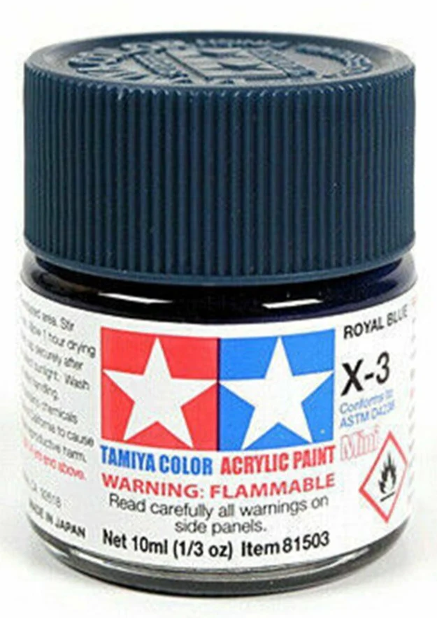 T81503 Tamiya ACRYLIC MINI X-3 ROYAL BLUE