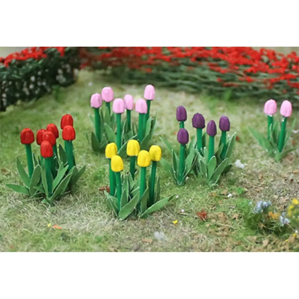 00675 - Tulips Red/Pink/Yellow (44) 1/2" H