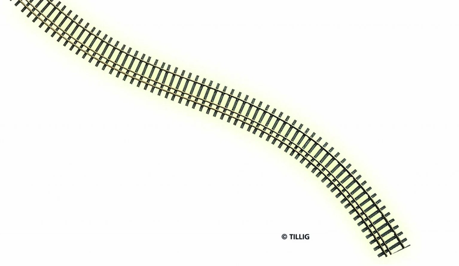85127 Tillig elite track : Flex Track HO/HOm (Wooden Sleeper)