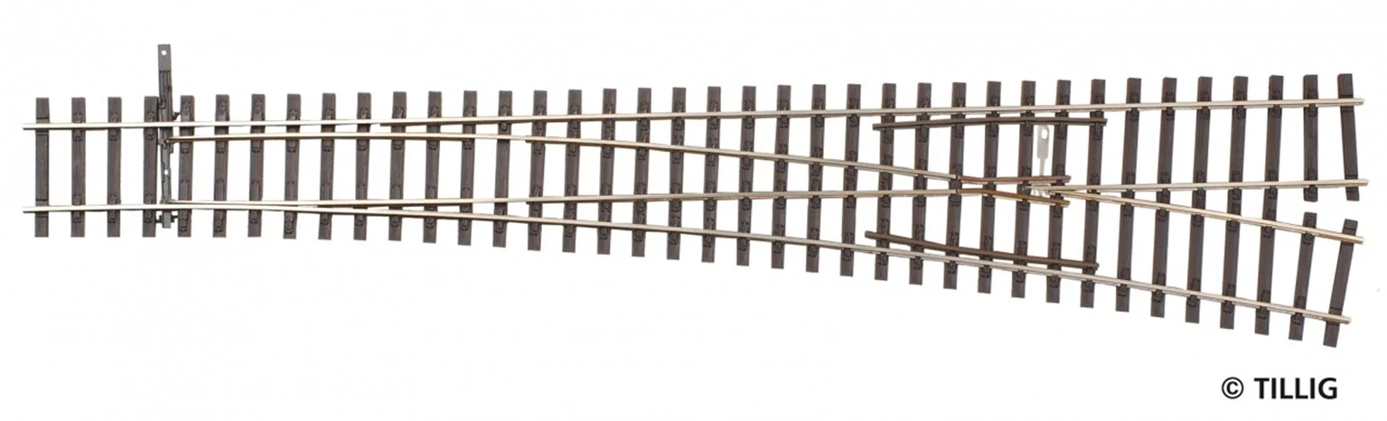 85353 Tillig elite track : Right Large radius HO 9° - 12°