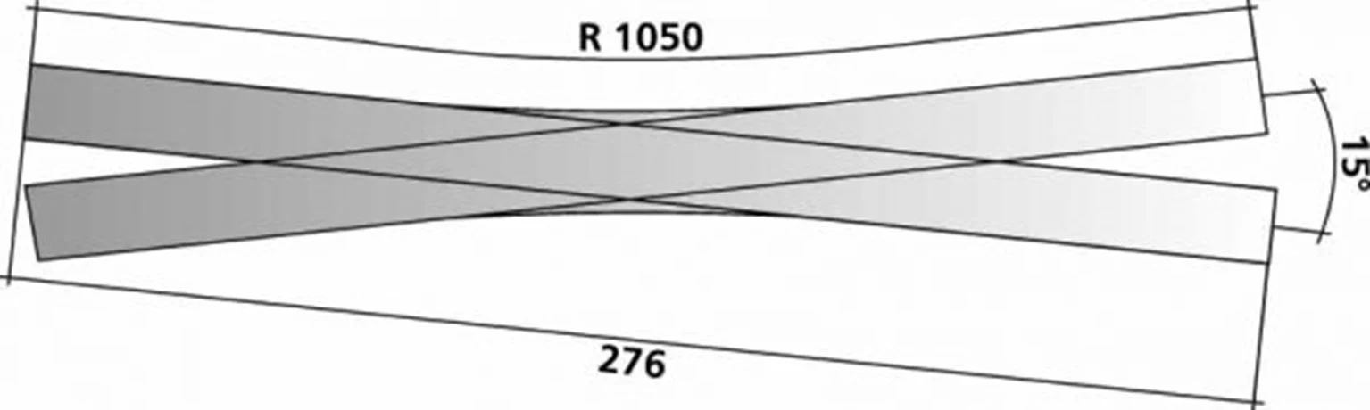 85391 Tillig elite track : Double Outside Slip (Baeseler Design) 15° - Image 3