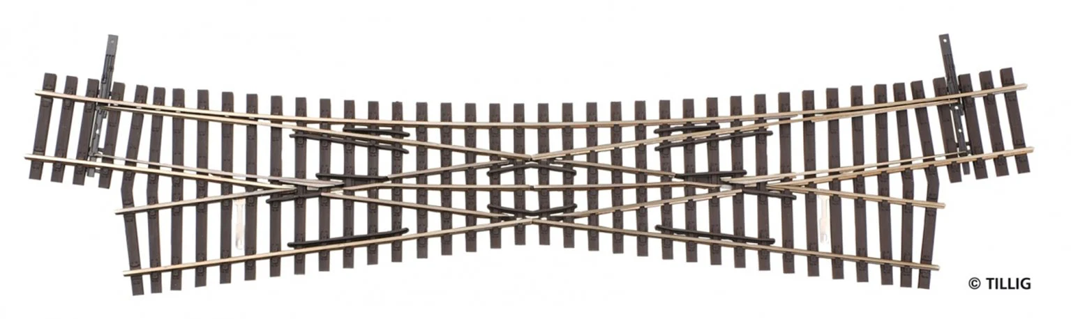 85396 Tillig elite track : Single Outside Slip HO 15°