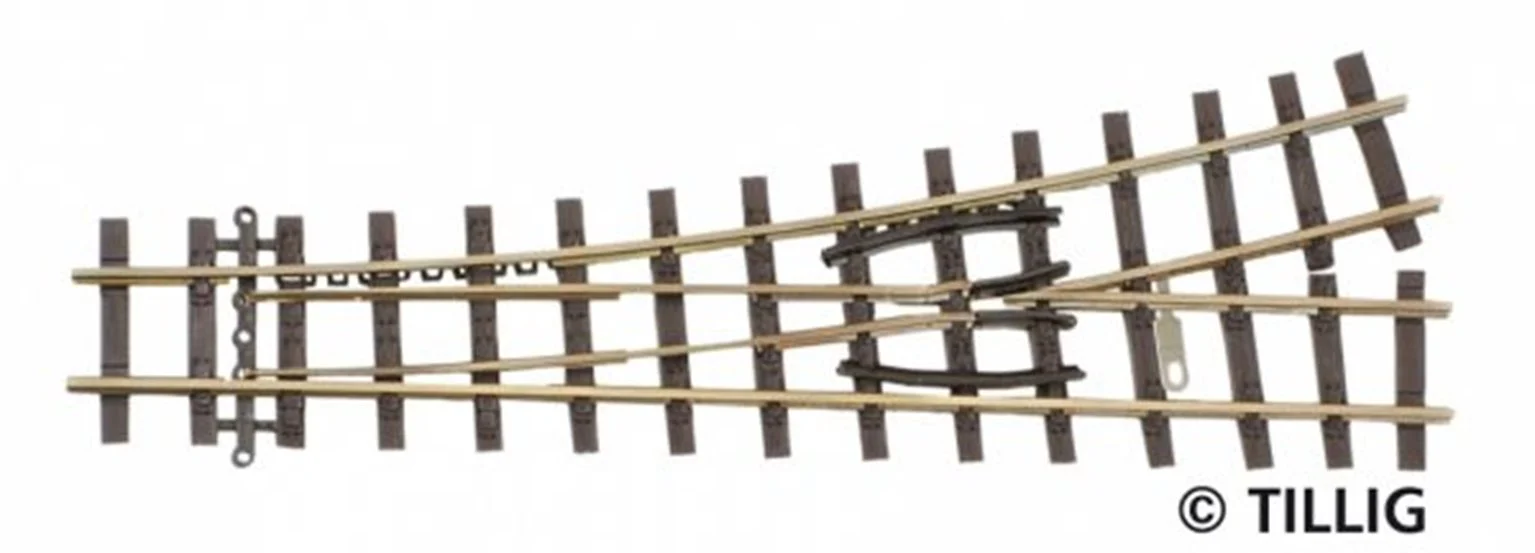 85638 Tillig elite track : Left Turnout HOe (Narrow Gauge)