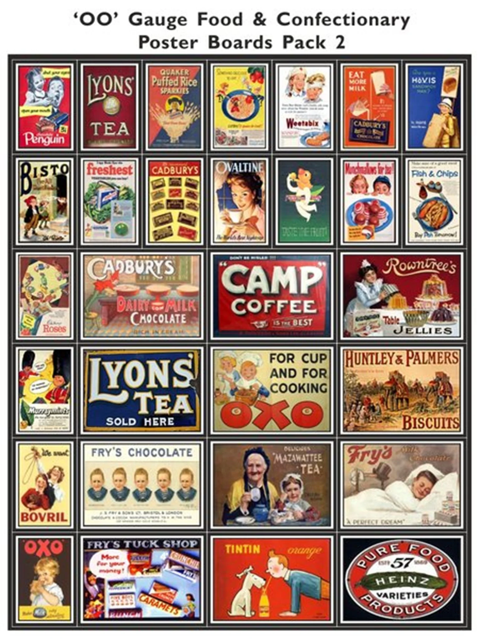 DCPB0027 Food & Confectionary Poster Boards Pack 2