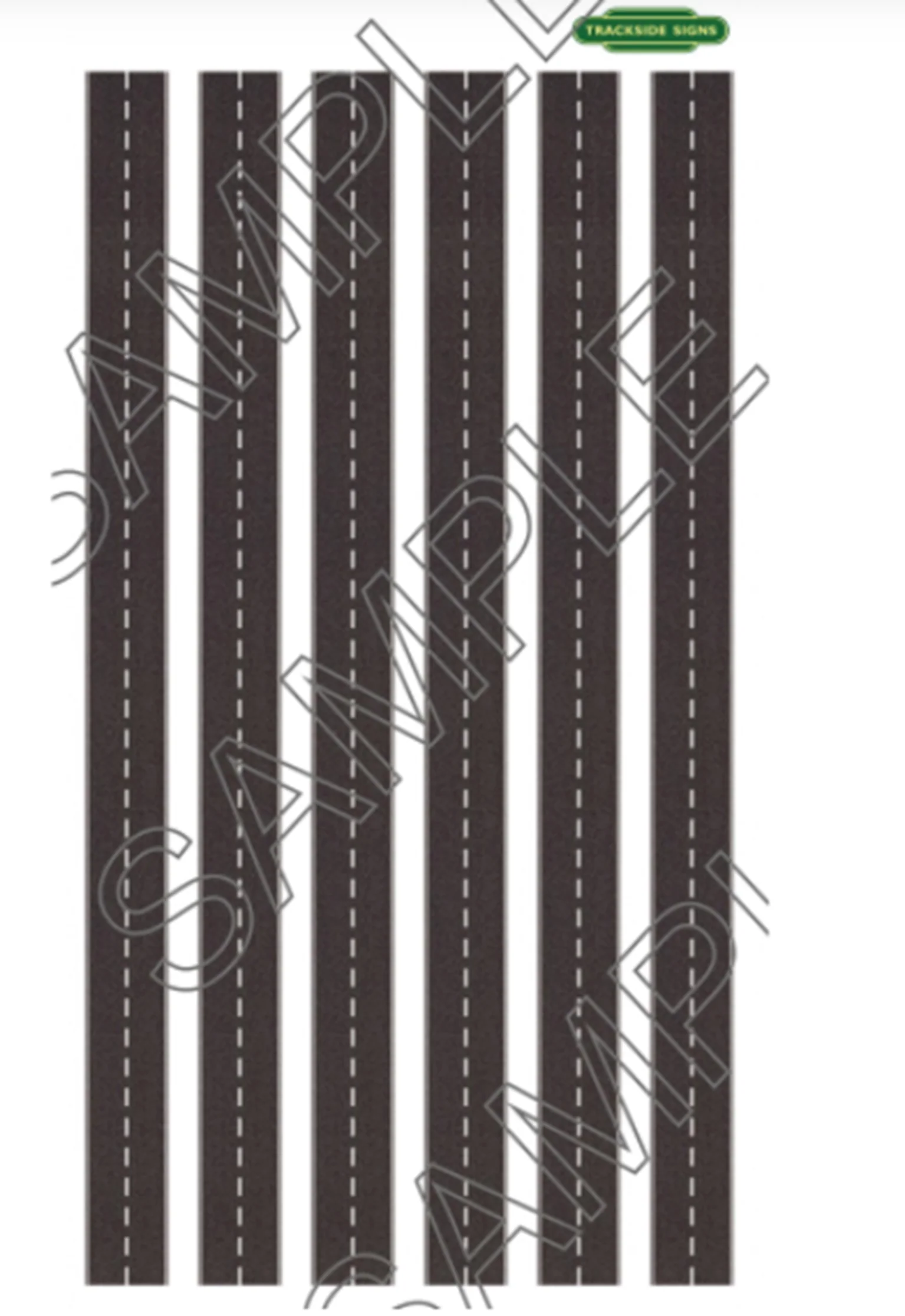TSR0003 Straight Road Sheet - N Gauge