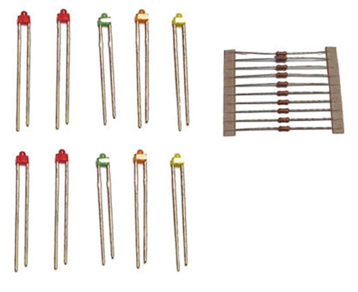 TTLED10 LED Pack Assorted Colour Subminiatures (10)