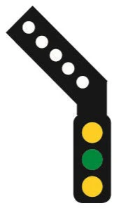 TTSK5L Train Tech TTSK5L Signal Kit (LH Feather) 3 Aspect Distant