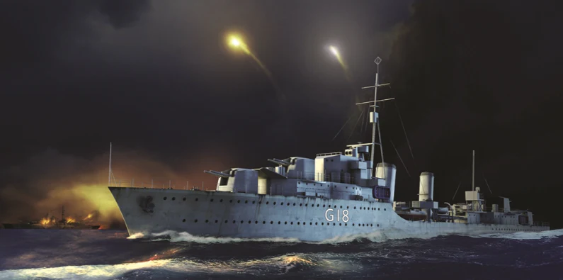 PKTM05332 HMS Zulu Destroyer 1941 Model Kit