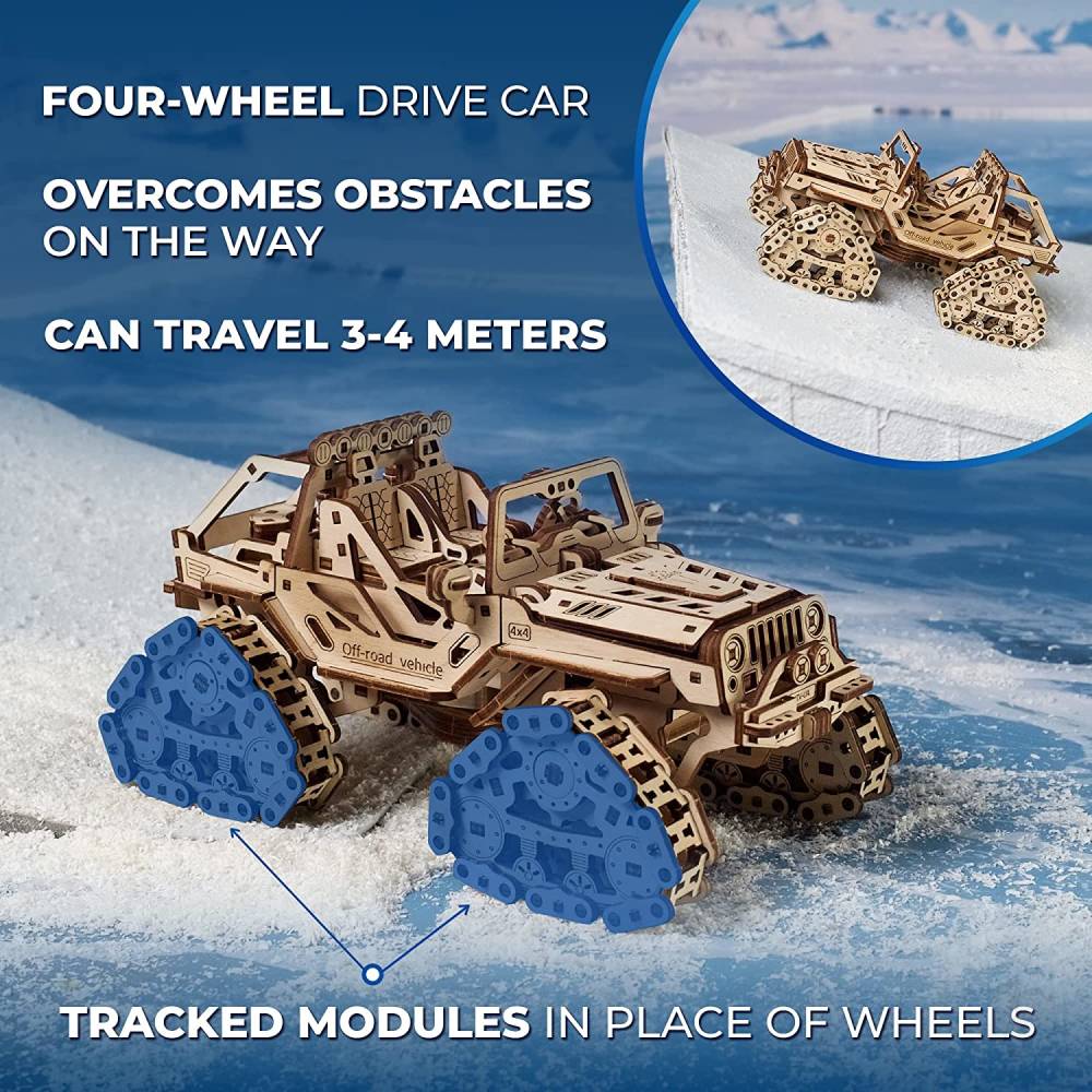 UG70204 Tracked Off-Road Vehicle Model Kit - Image 7