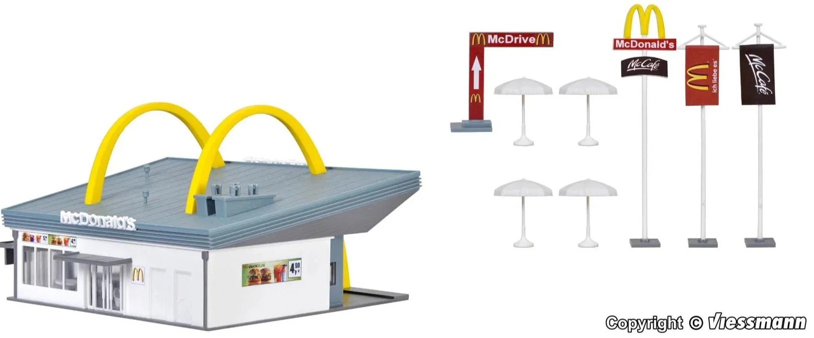 43634 McDonald's Fast Food Restaurant with McDrive Building Kit - Image 4