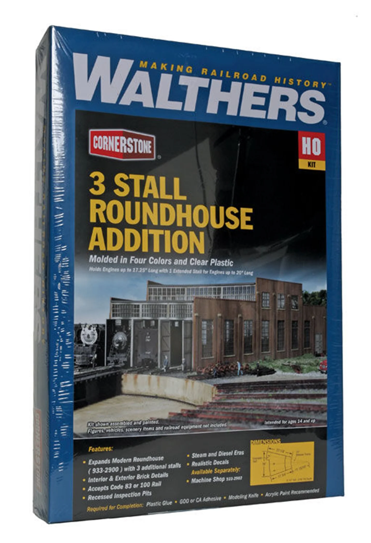 933-2901 3 Stall Modern Roundhouse Extension Kit - Image 2