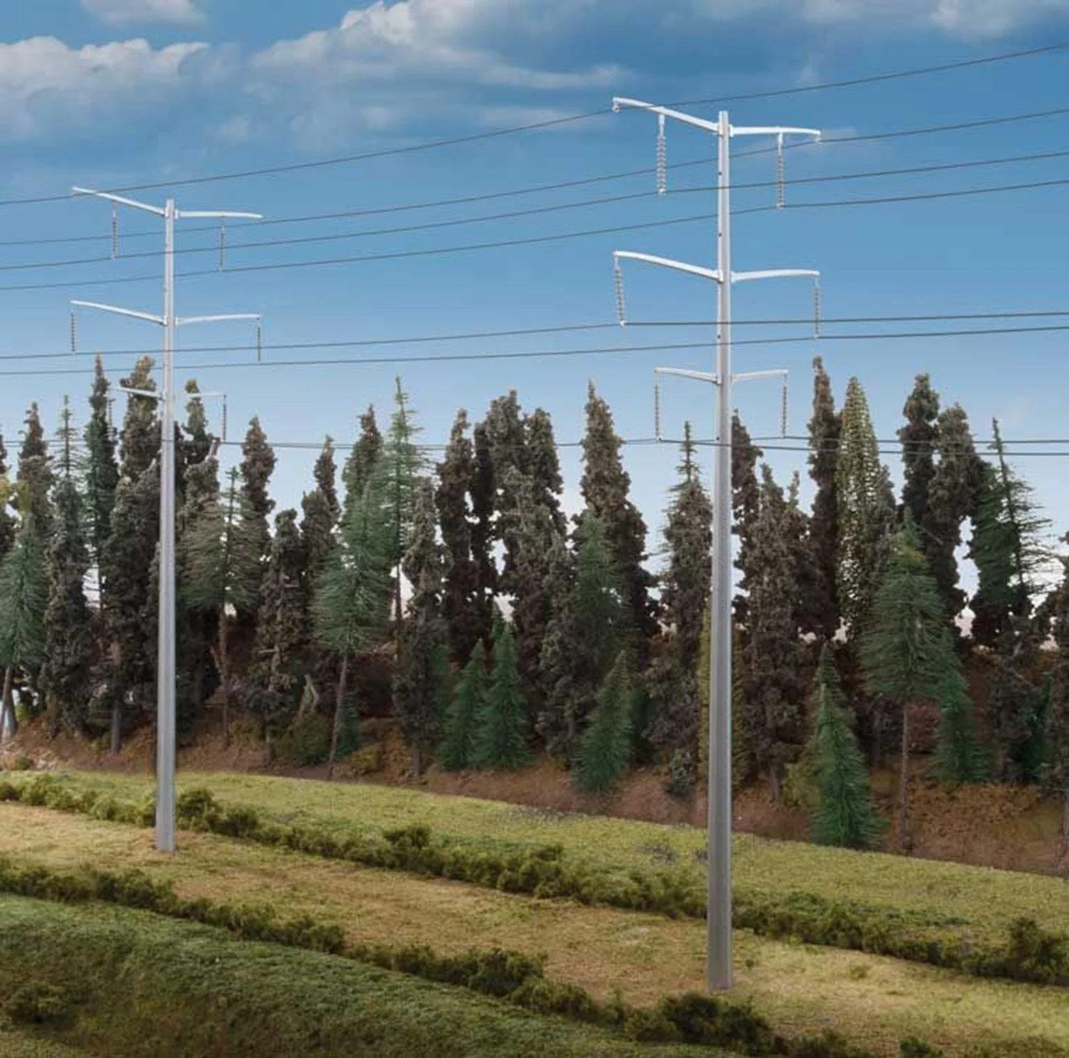 933-3343 Modern High Voltage Transmission Towers Kit
