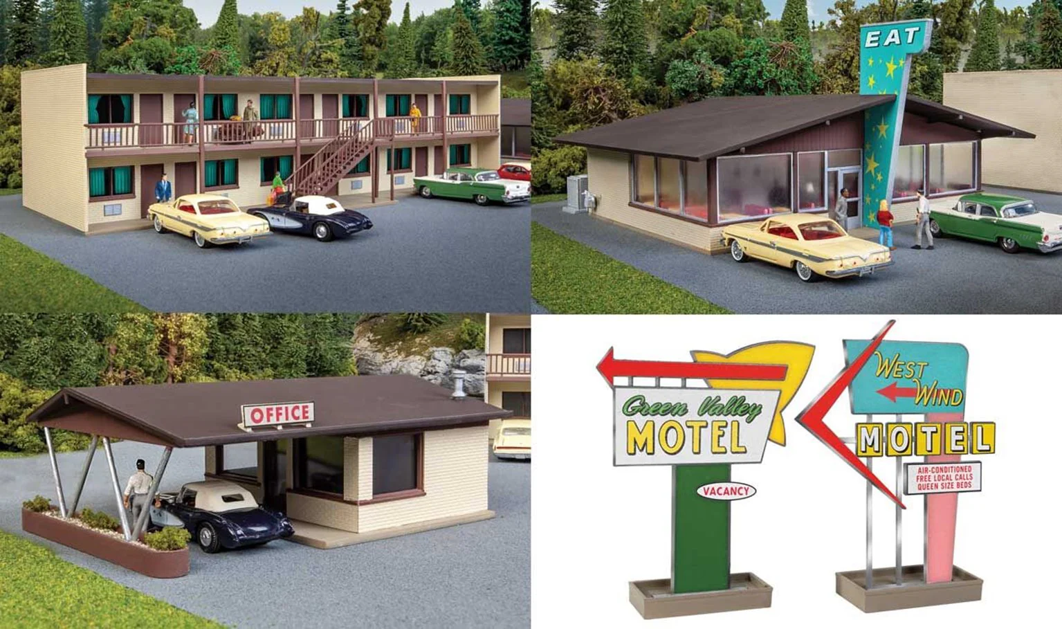 933-3487 Vintage Motel With Office & Restaurant Kit