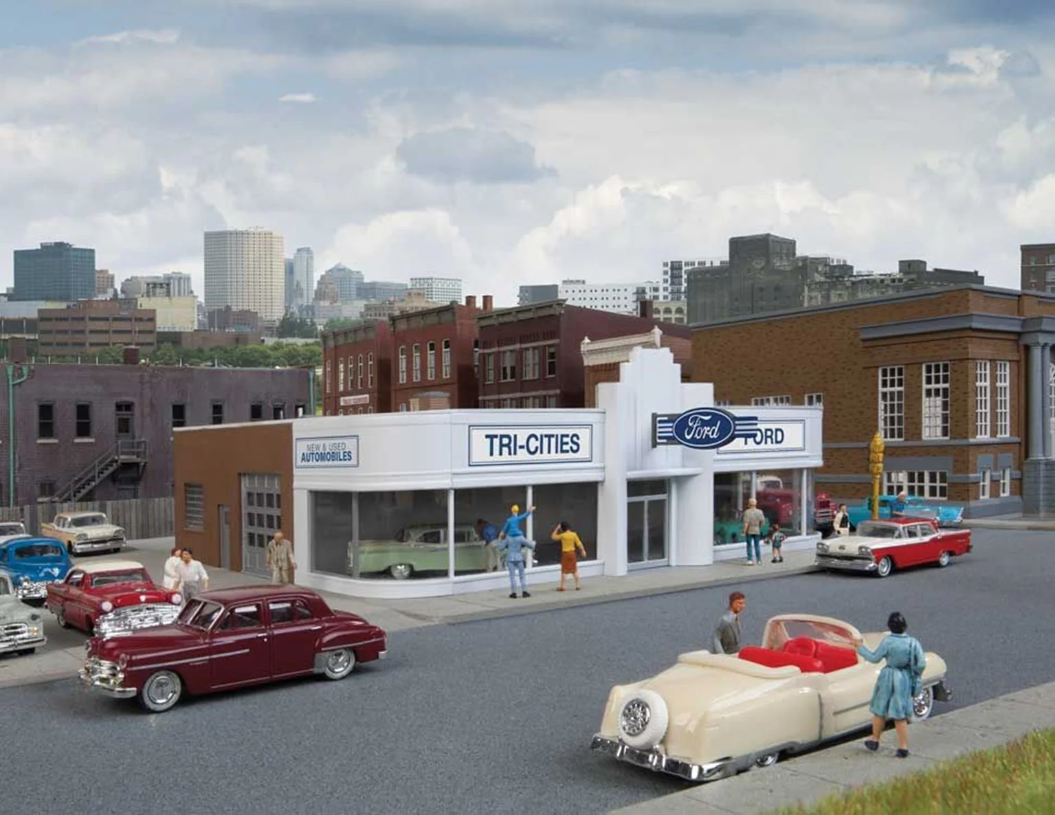933-3490 Vintage Ford Auto Dealership Kit