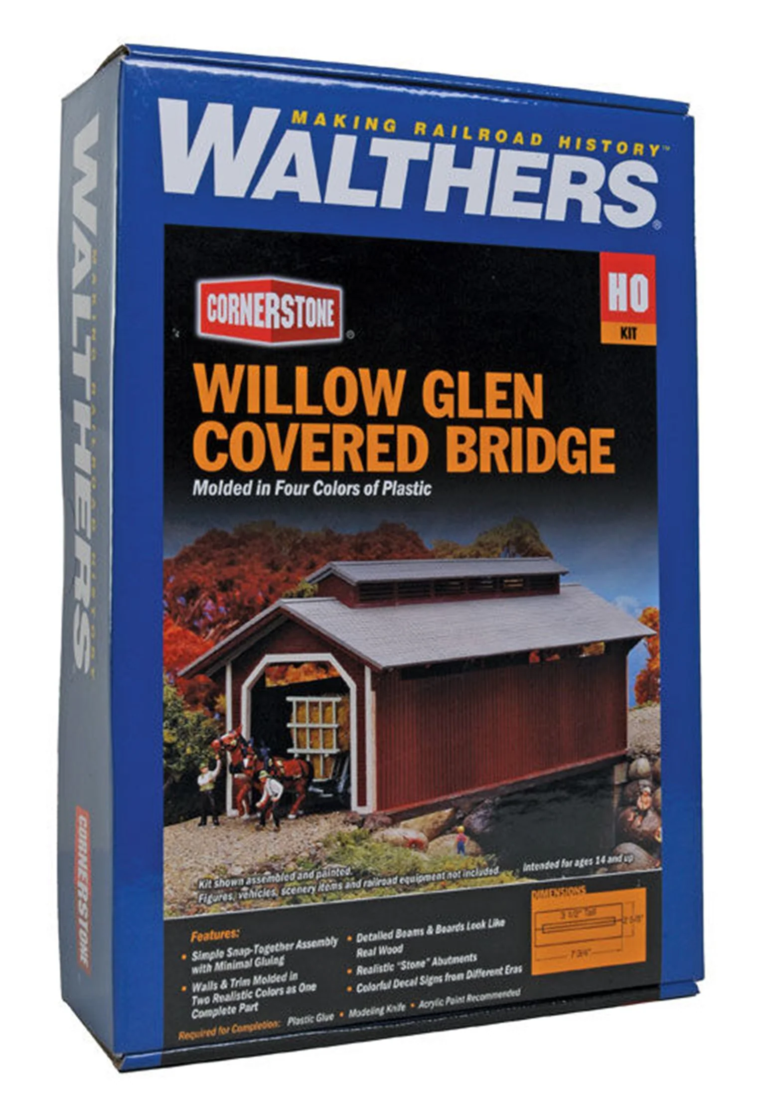 933-3652 Willow Glen Covered Bridge Kit - Image 2