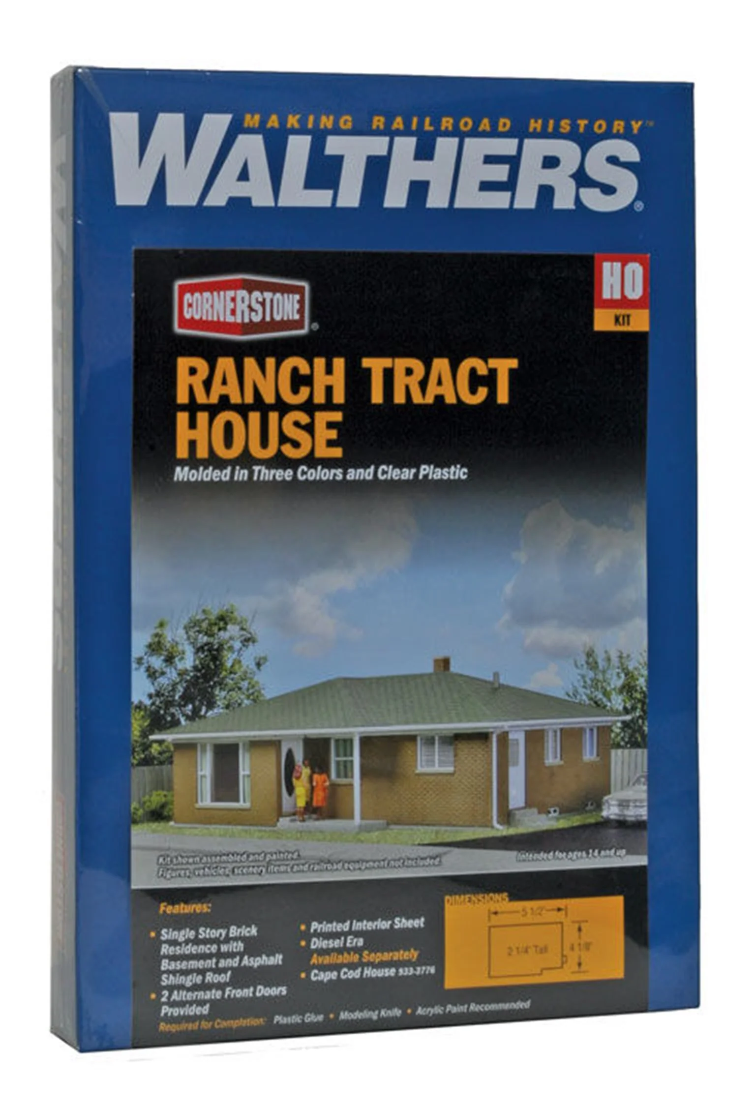 933-3777 Ranch Tract House Kit - Image 2