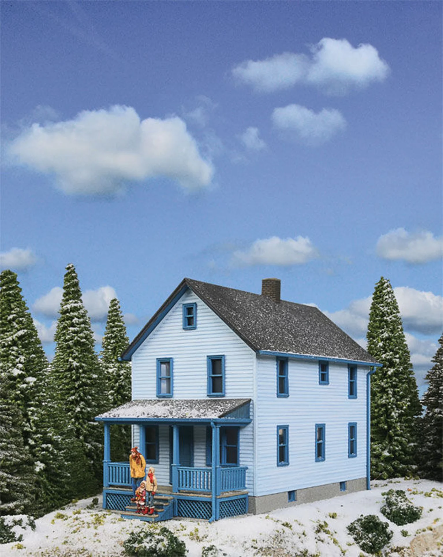 933-3786 Two Story Frame House Kit