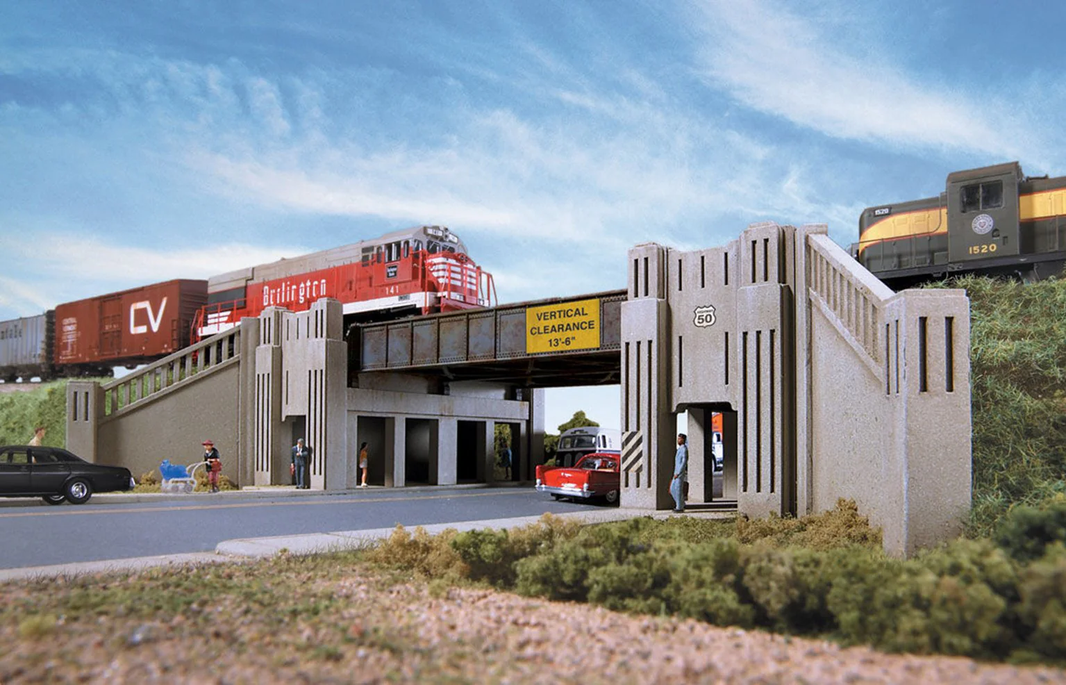 933-3800 Art Deco Highway Underpass Kit