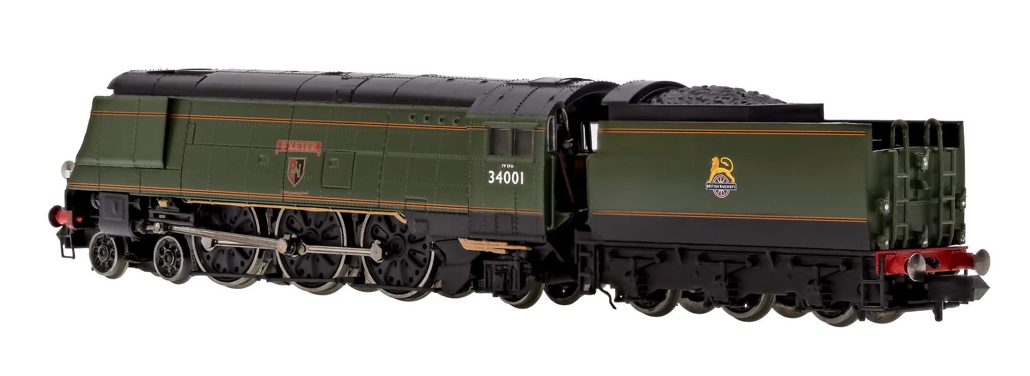 2S-034-006S West Country ‘Exeter’ 34001 BR Green Early Crest - DCC Sound Fitted - Image 3