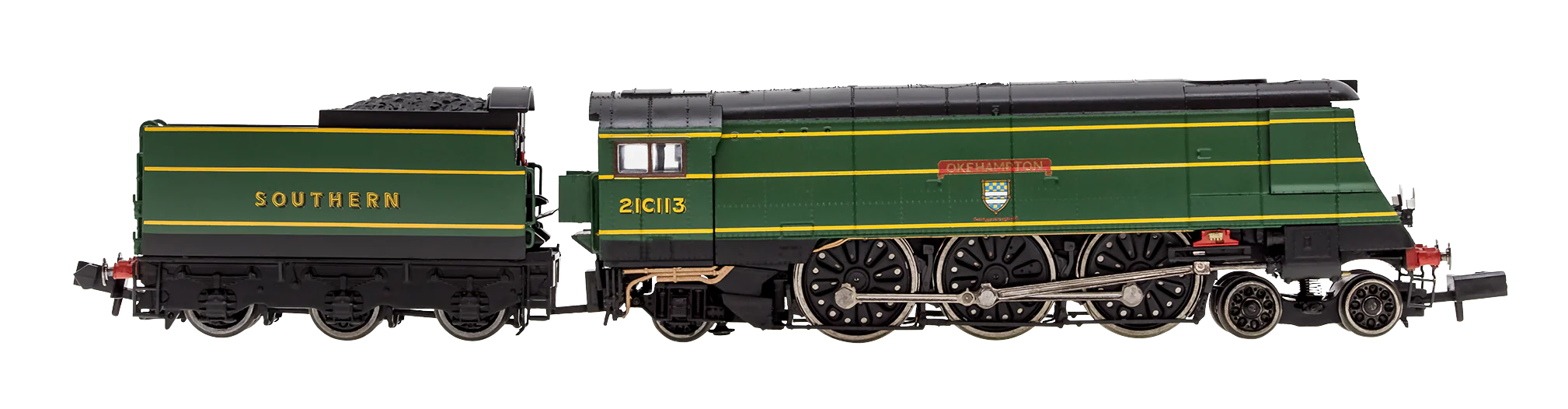 2S-034-004S West Country ‘Okehampton’ 21C113 SR Malachite Green Crest - DCC Sound Fitted - Image 2