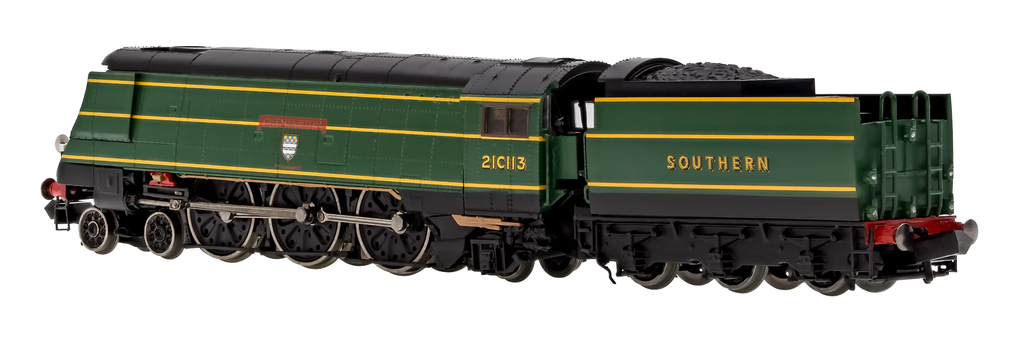 2S-034-004S West Country ‘Okehampton’ 21C113 SR Malachite Green Crest - DCC Sound Fitted - Image 3