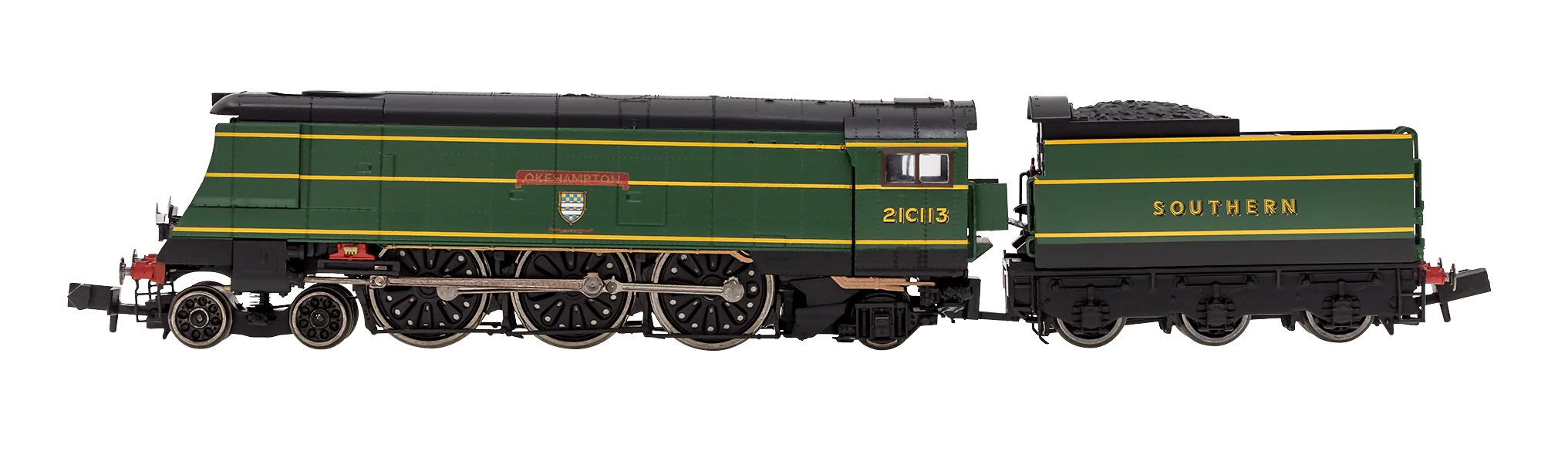 2S-034-004S West Country ‘Okehampton’ 21C113 SR Malachite Green Crest - DCC Sound Fitted - Image 4