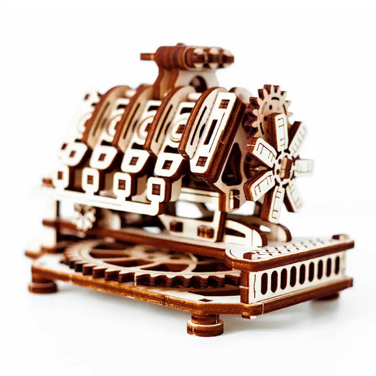 WR316 3D Wooden Mechanical Puzzle – V8 Engine - Image 5