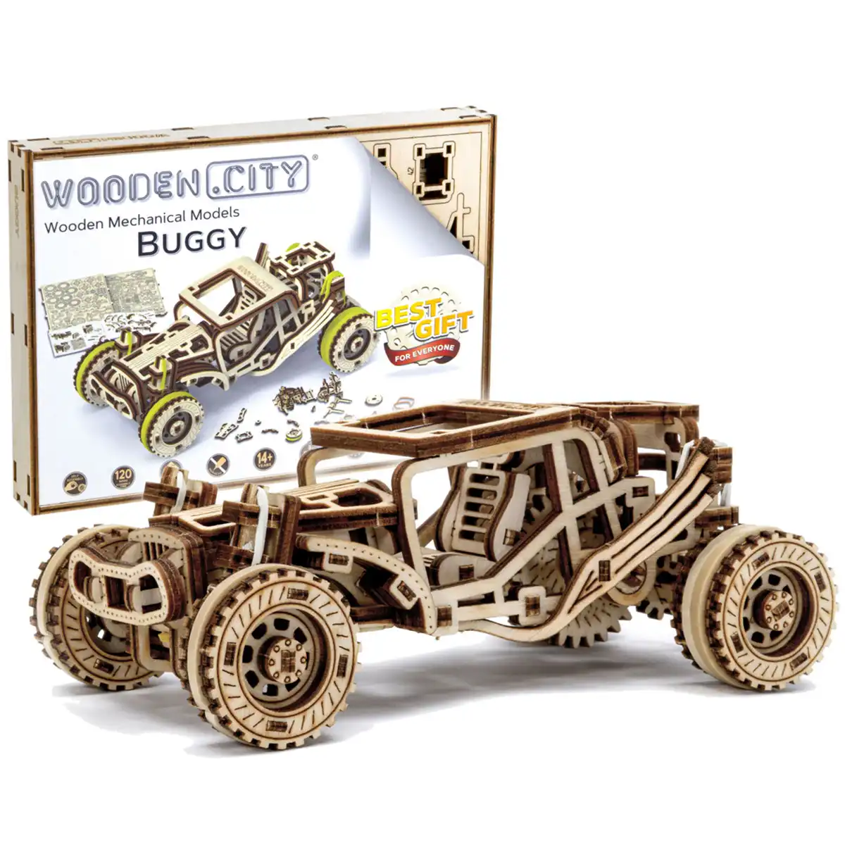 WR336 3D Wooden Car Puzzle – Buggy