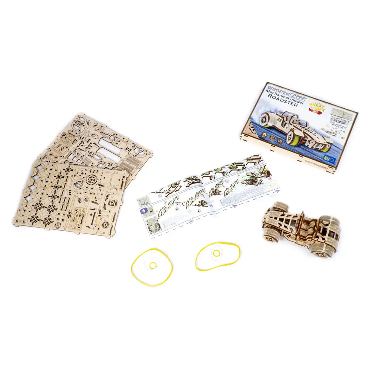 WR337 3D Wooden Car Puzzle – Roadster - Image 8