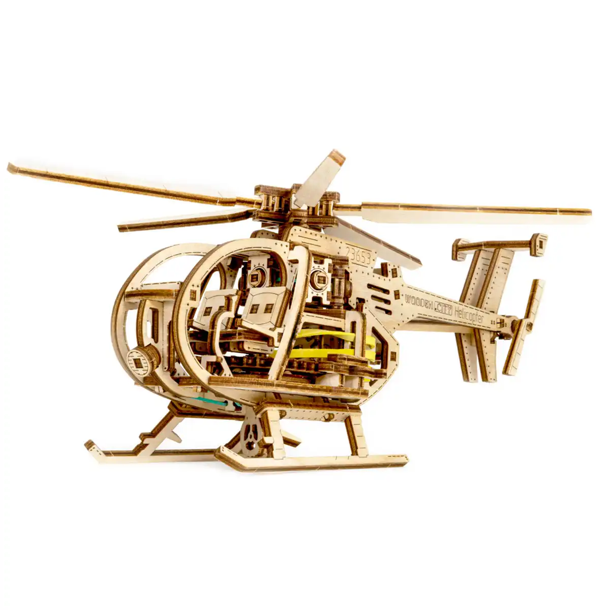 WR344 3D Wooden Helicopter Puzzle – Helicopter - Image 2