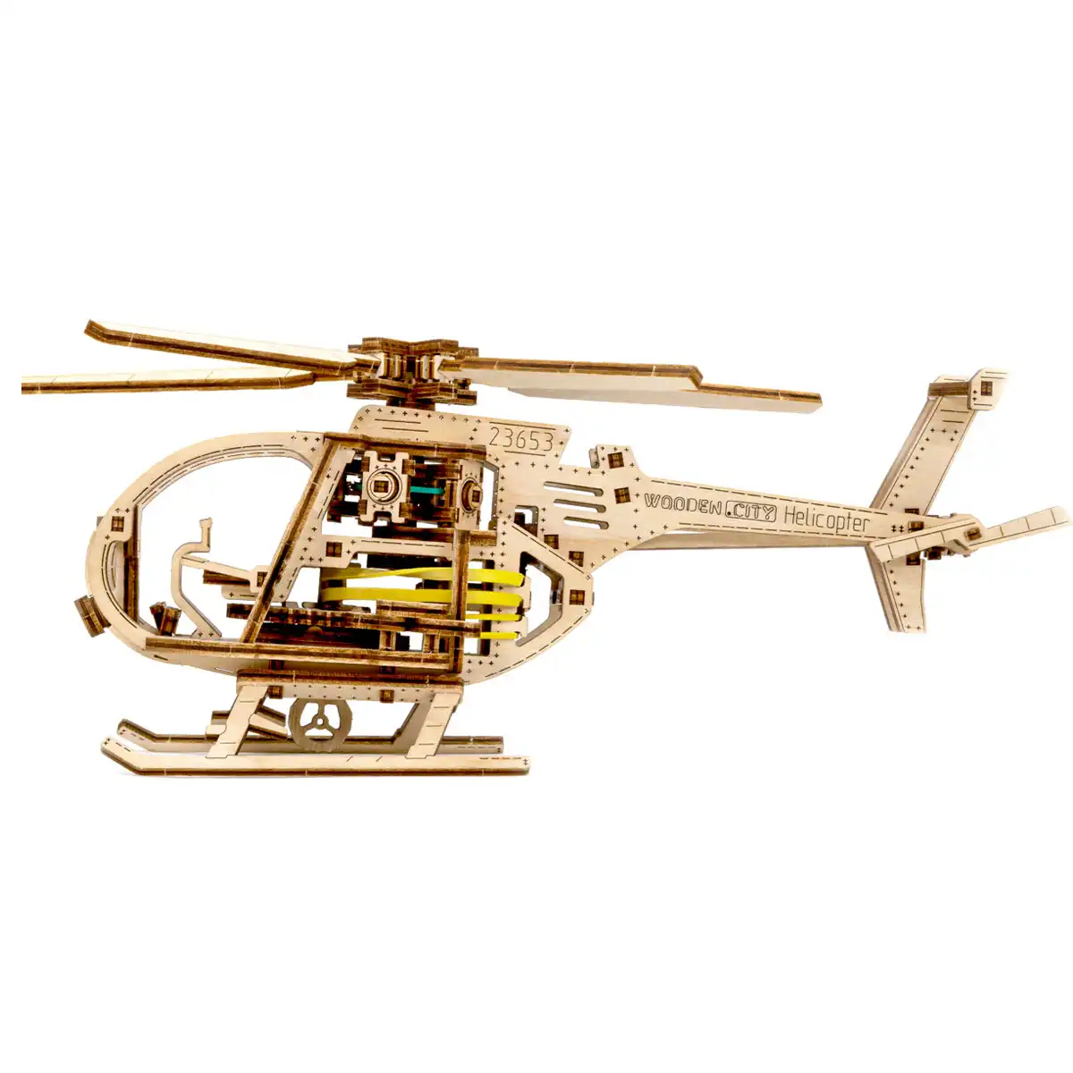 WR344 3D Wooden Helicopter Puzzle – Helicopter - Image 3