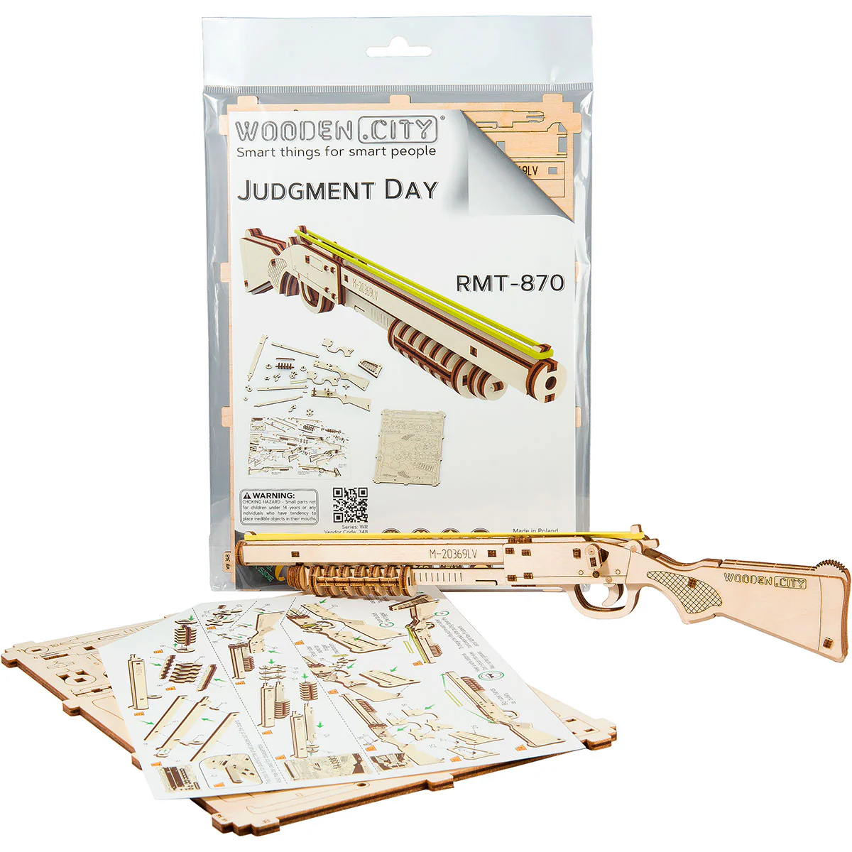 WR348 3D Wooden Gun Puzzle – Judgment Day RMT-870