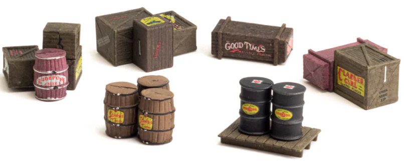 WA2739 A2739 Scenic Accents - Assorted Crates - O Scale