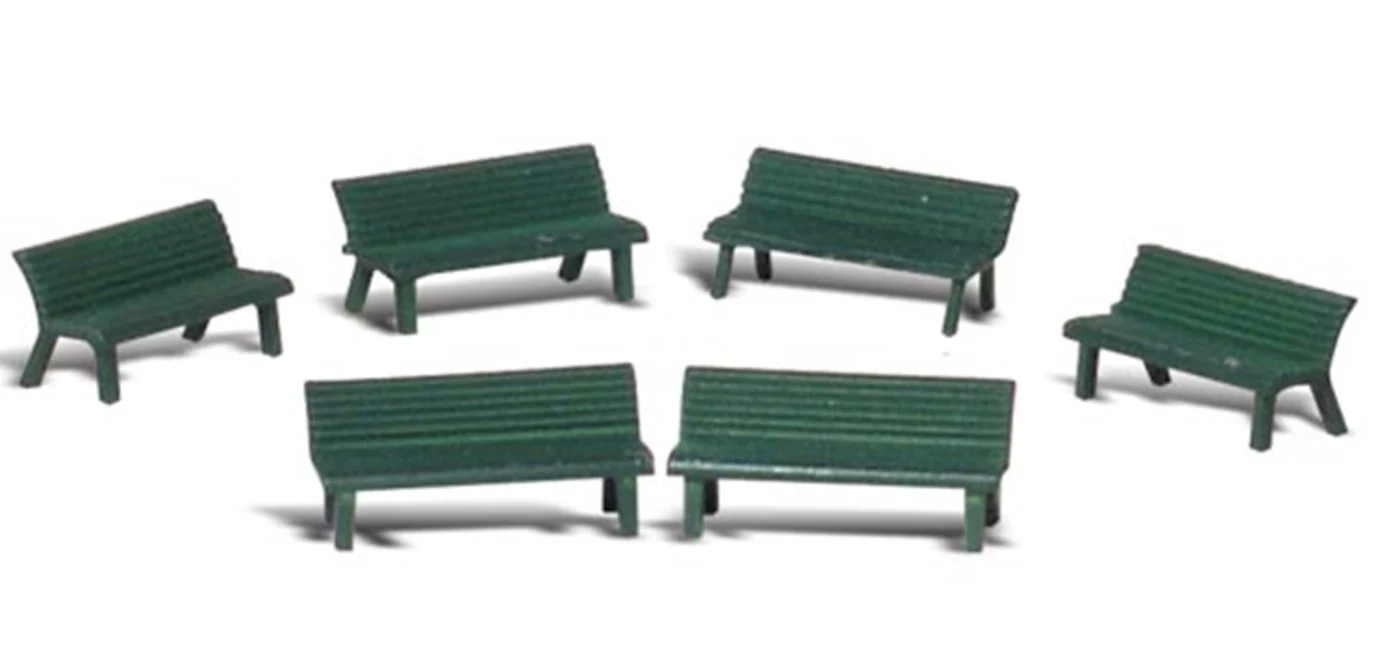 WA2758 A2758 Woodland Scenics - O Gauge Park Benches