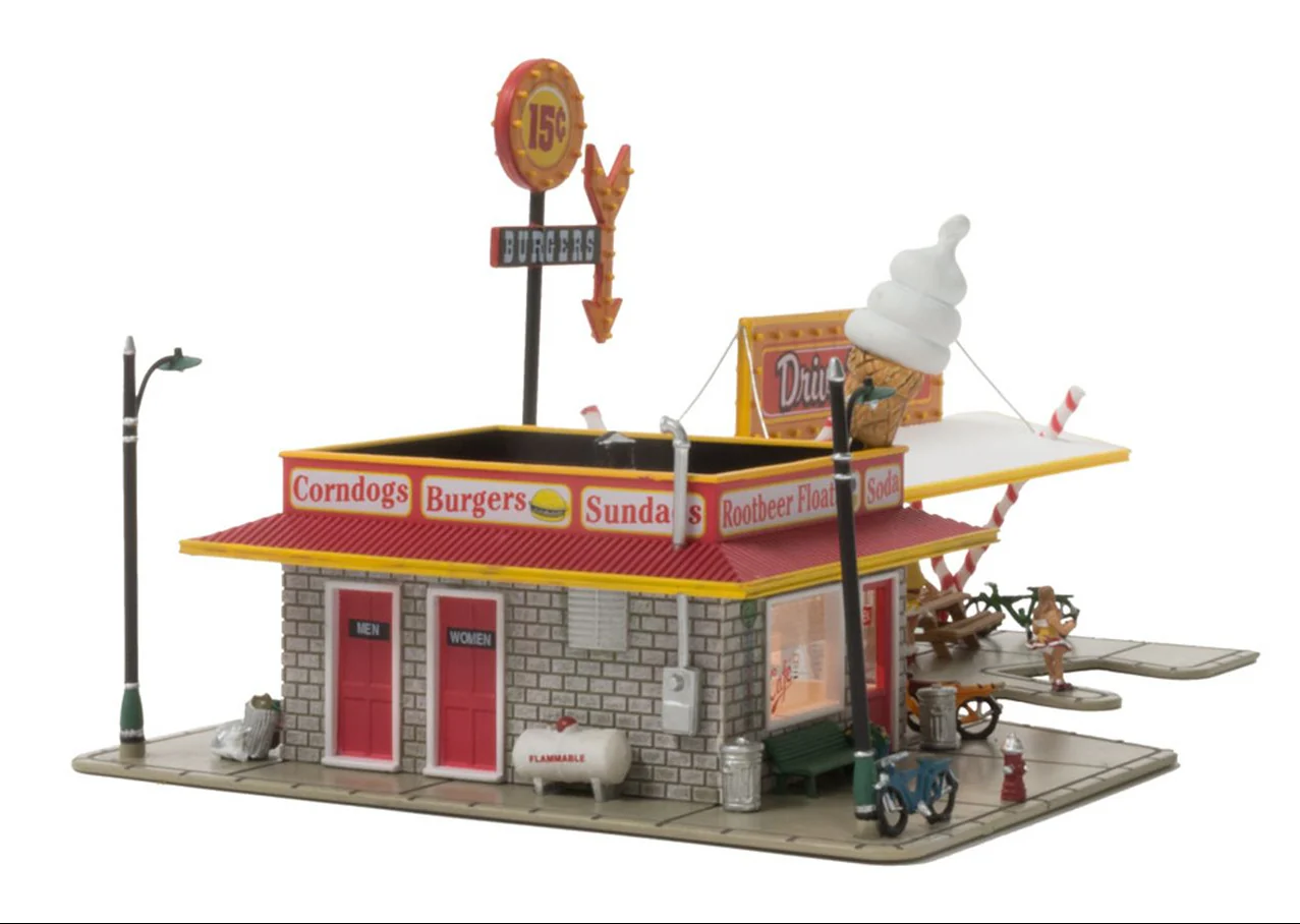 WBR4929 Woodland Scenics - N Gauge Buildings - Drive 'N' Dine - Image 3